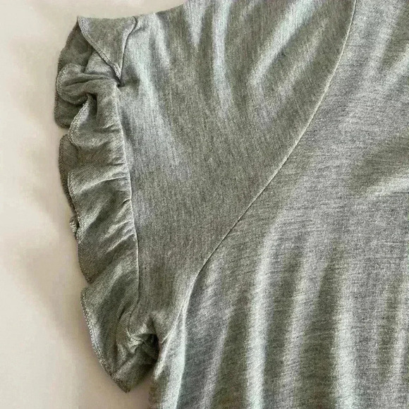 Marled Reunited Clothing Ruffle sleeve top - Picture 4 of 8